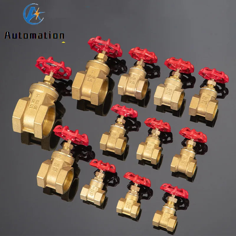 Brass Gate Valve Female Thread 1/8–1-1/4" Water Switch Valve Brass Gate Valve Richie's