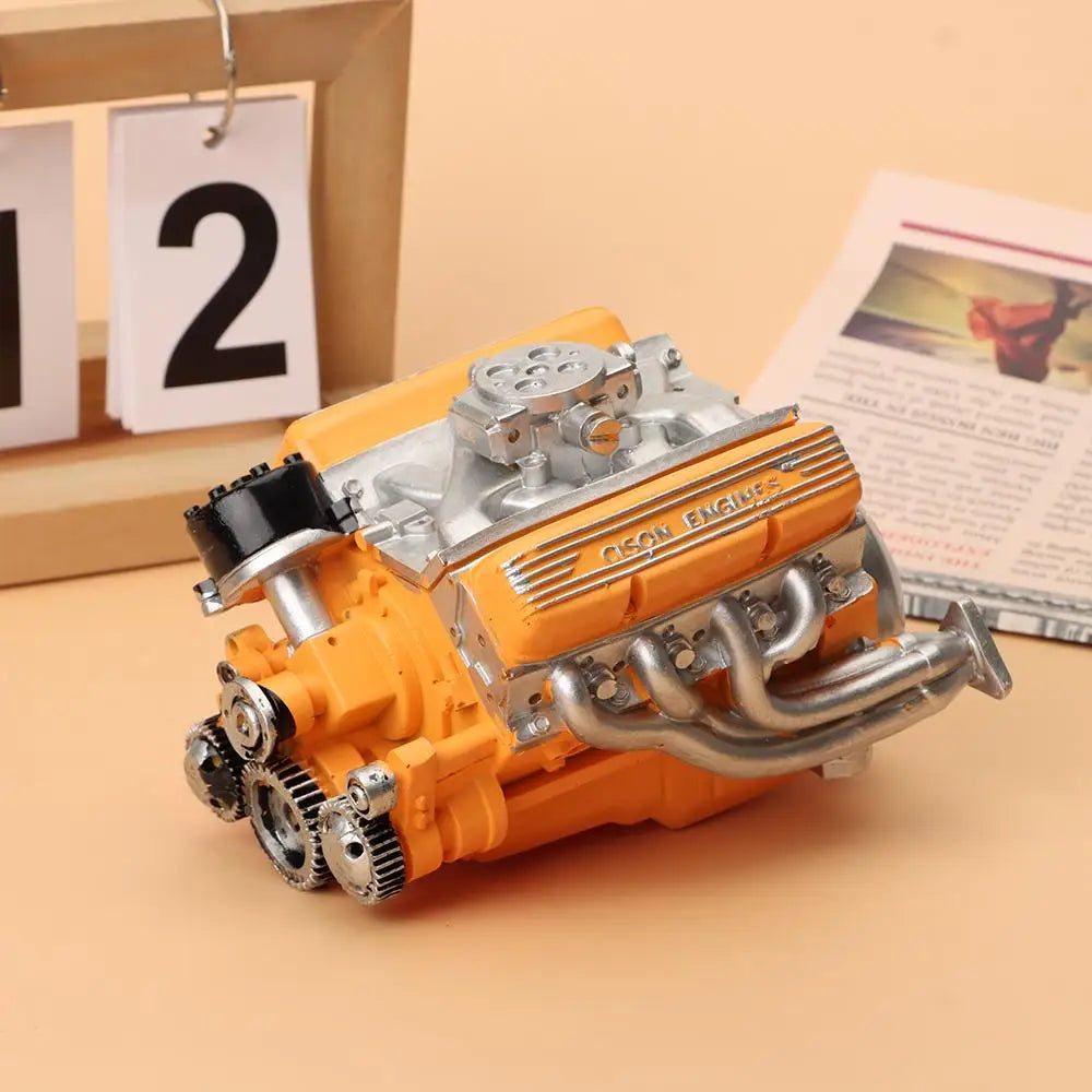 Resin V8 Engine Model Kit – DIY Small-Block Car Gift for Adults Engine Model Kit Richie's