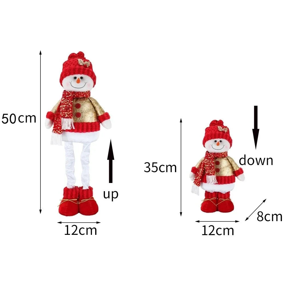 50CM Telescopic Christmas Snowman & Reindeer Plush Ornament Christmas Plush Ornament Richie's 2