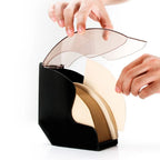 Acrylic Coffee Filter Paper Holder with Dust-Proof Cover – 100pc Coffee Filter Holder Richie's