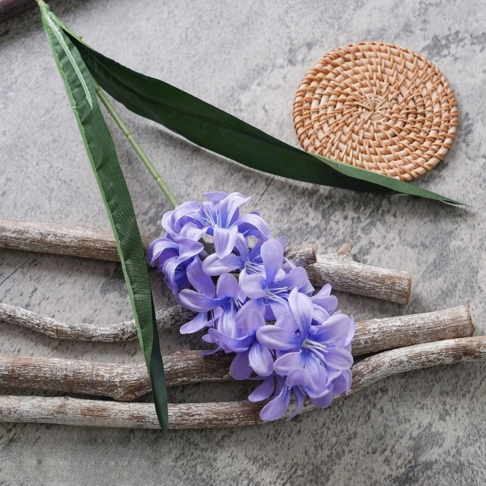 Pink Artificial Silk Hyacinth Bouquet – Wedding & Home Decor Artificial Silk Flowers Richie's Blue