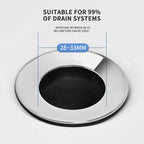 Stainless Steel Pop-Up Sink Stopper Hair Catcher Drain Filter Sink Drain Stopper Richie's
