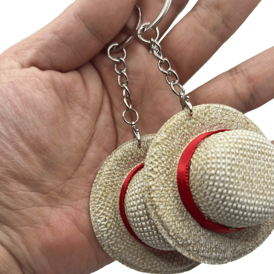2pcs Anime Straw Hat Keychain Handmade Bag Charm Gift Set Anime Bag Charm Richie's