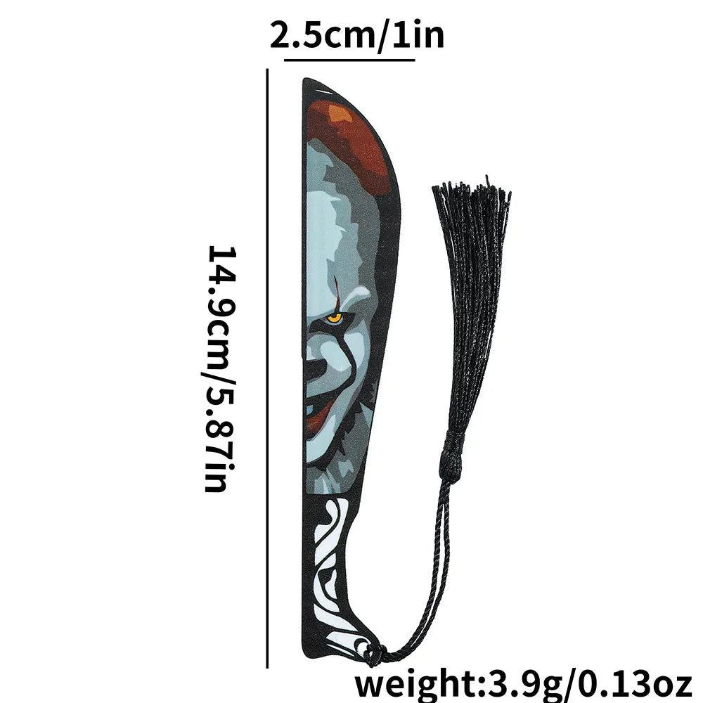 Gothic Bookmark with Black Tassel | Horror Halloween Gift Gothic Bookmark Richie's C 1pc