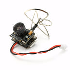 Eachine TX02 Mini AIO FPV Camera 5.8GHz 40CH 200mW VTX RC Drone FPV Camera Transmitter Richie's Black No plug