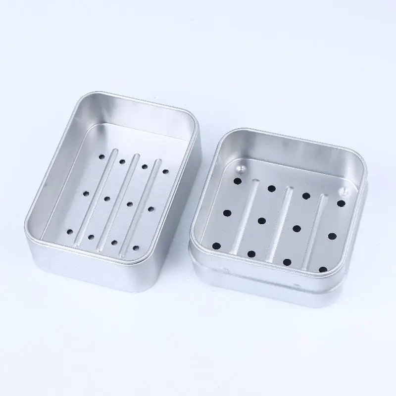 Square Aluminum Soap Box with Lid – Travel Soap Dish Travel Soap Dish Richie's