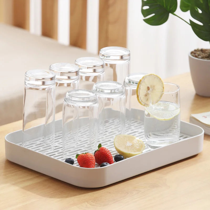 Double Layer Cup Drain Rack & Drying Tray | Kitchen Organizer Cup Drain Rack Richie's