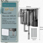 3-in-1 Wall-Mounted Waterfall Aquarium Filter – Silent Aquarium Filter Richie's XP-13