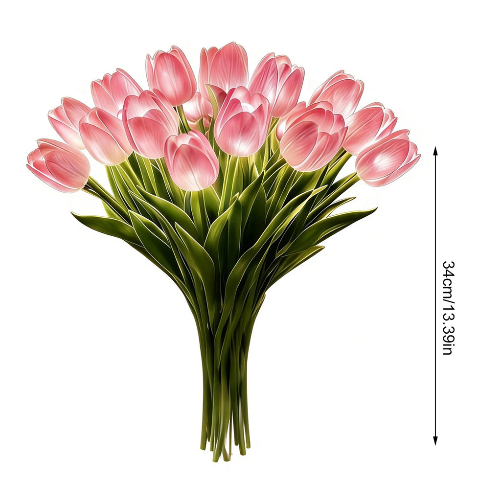 15-Piece LED Tulip Night Light Bouquet – Warm Glow Décor LED Flower Night Light Richie's
