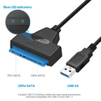 2-in-1 SATA to USB 3.0 & Type-C Adapter Cable – 6 Gbps HDD SSD SATA USB Adapter Cable Richie's