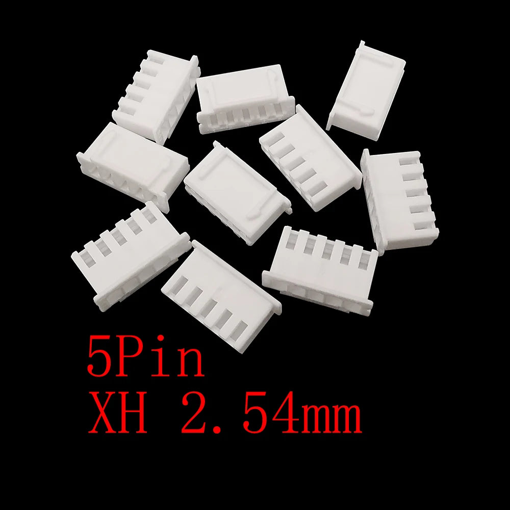100Pcs JST XH 2.54mm Connector 2/3/4/5 Pin Housing Male Female Wire Connector Kit Richie's 5Pin-K 100Pcs