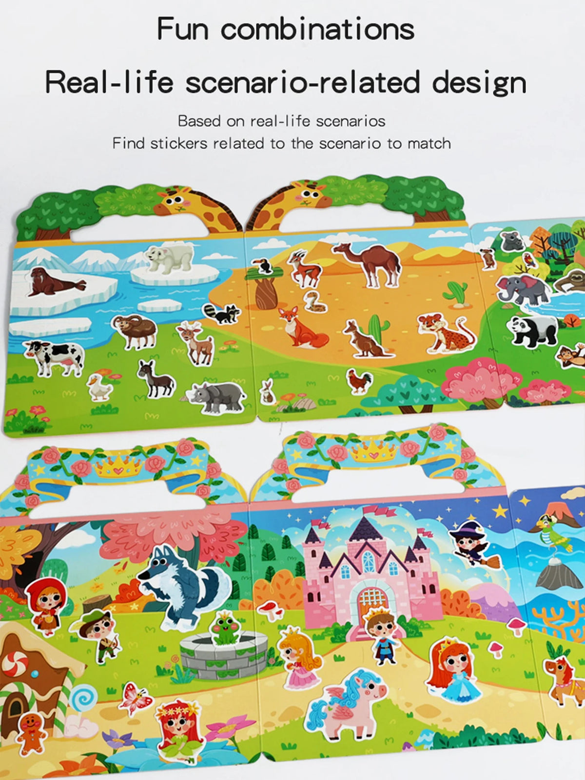 Reusable Sticker Books for Kids – 6-Set Travel Activity Bundle Kids Activity Book Richie's