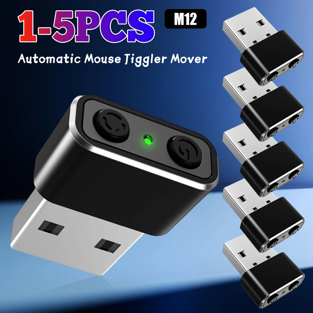 USB Mouse Jiggler – 3 Modes, Plug & Play, Keeps PC Active USB Mouse Jiggler Richie's