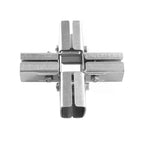 Square Pipe Elbow Connector 20x25mm No-Weld Bracket Buckle Pipe Fitting Bracket Richie's