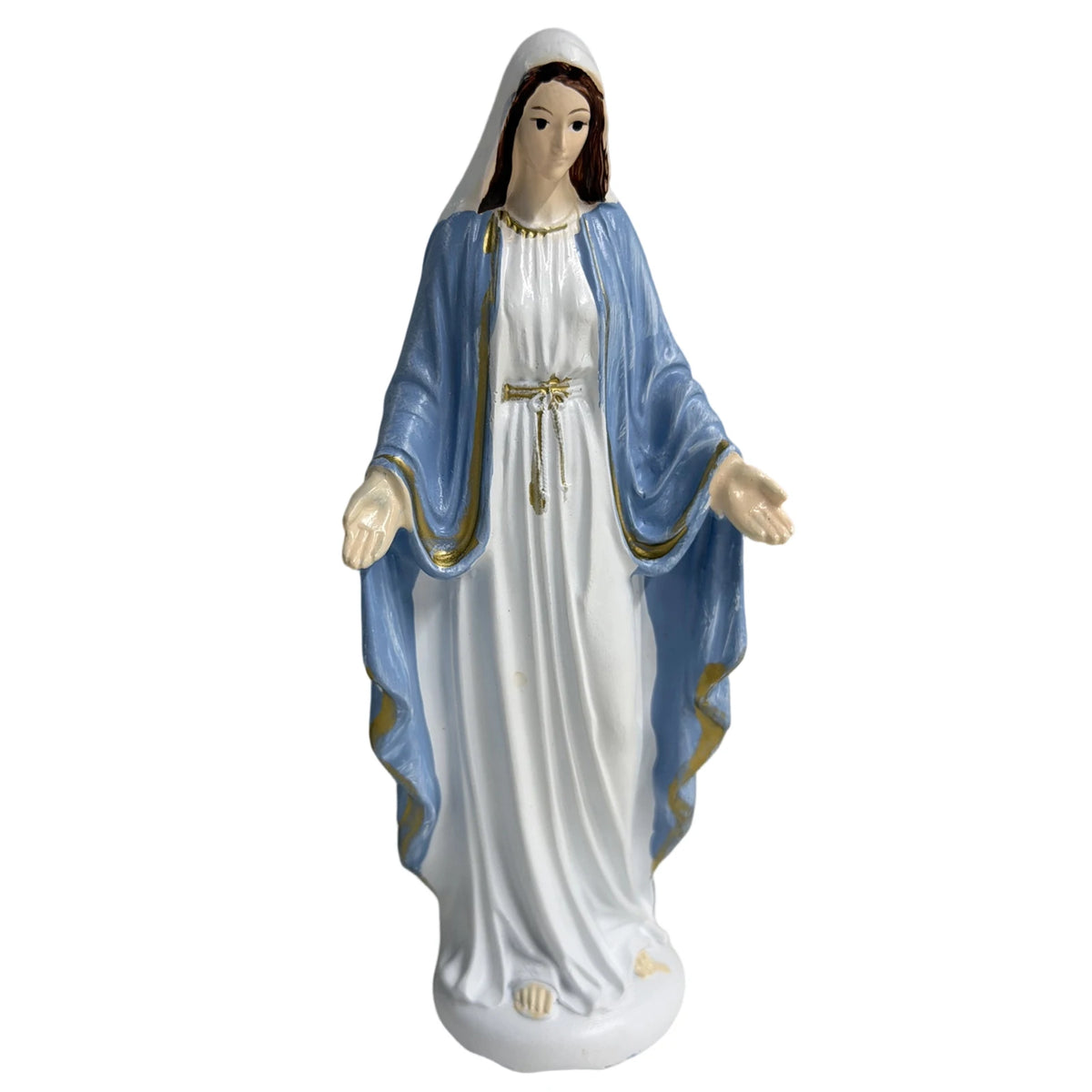 Virgin Mary Resin Statue – Our Lady of Guadalupe Figurine Religious Figurine Richie's Aqua Blue