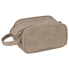 PU Leather Makeup Bag Large Capacity Double Zipper Travel Organizer Makeup Travel Bag Richie's
