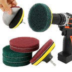 Power Scrubber Scouring Pad Kit – Drill Attachment for Tile & Tubs Drill Scrubber Kit Richie's