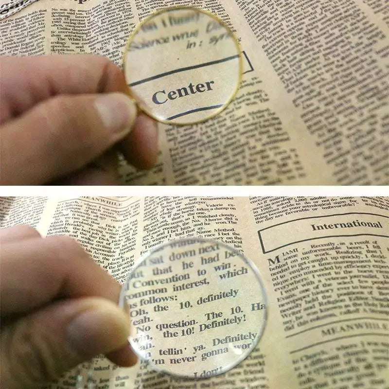 5X Magnifying Glass Necklace Pendant – Portable Monocle Pendant Magnifier Necklace Richie's