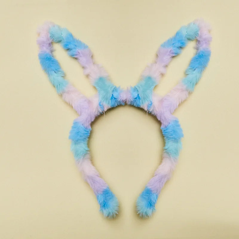 Easter Bunny Ear Headband – Colorful Plush Holiday Hair Accessory Holiday Hair Headband Richie's 1pc