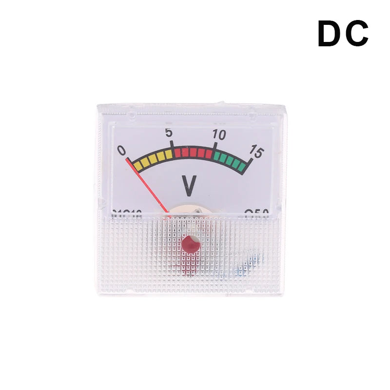 Analog Panel Voltmeter Ammeter AC/DC Voltage Current Meter Analog Panel Meter Richie's DC 15V