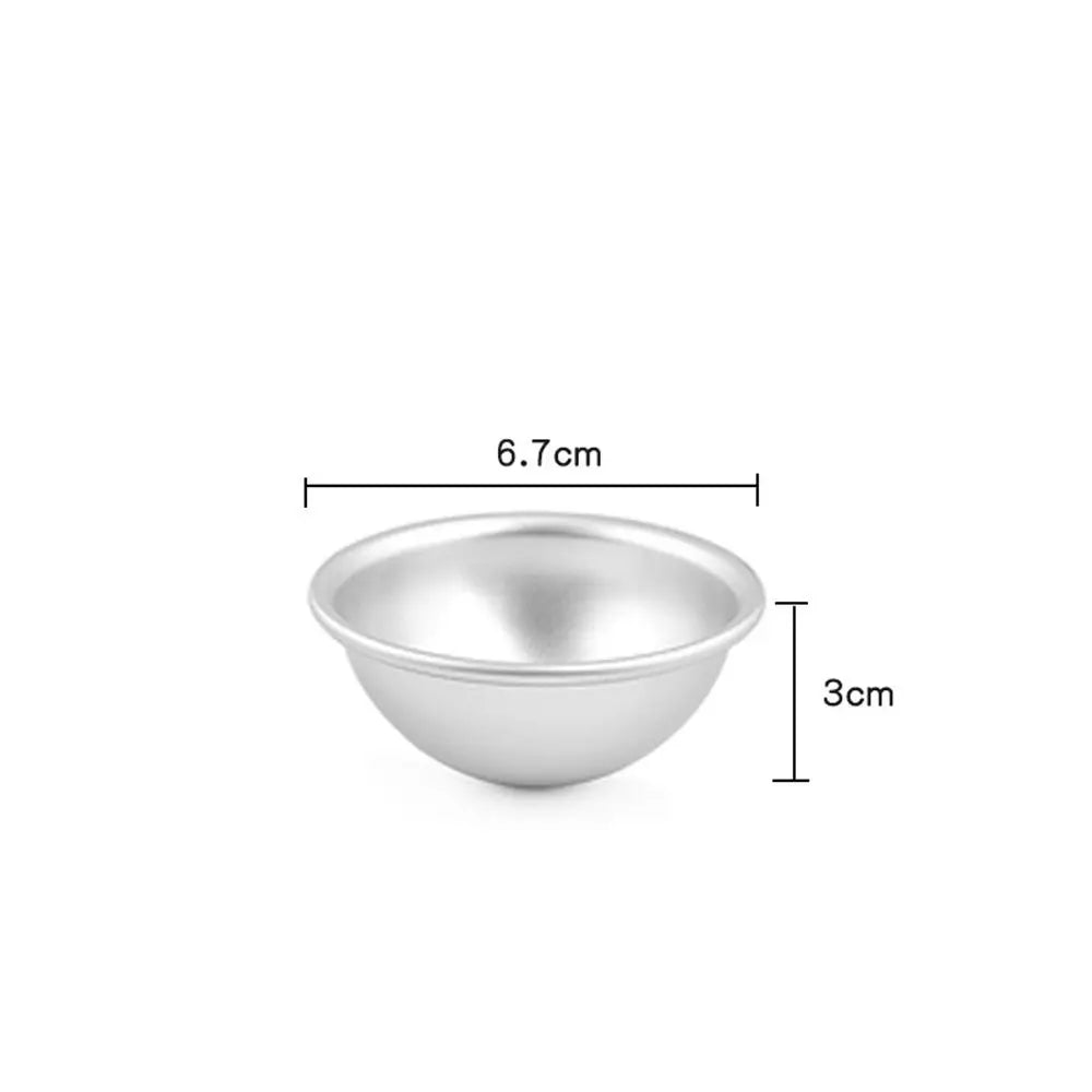 3D Aluminum Ball Mold – Mochi Snowball Cake Pastry Mould Cake & Pastry Mold Richie's 6.7cm