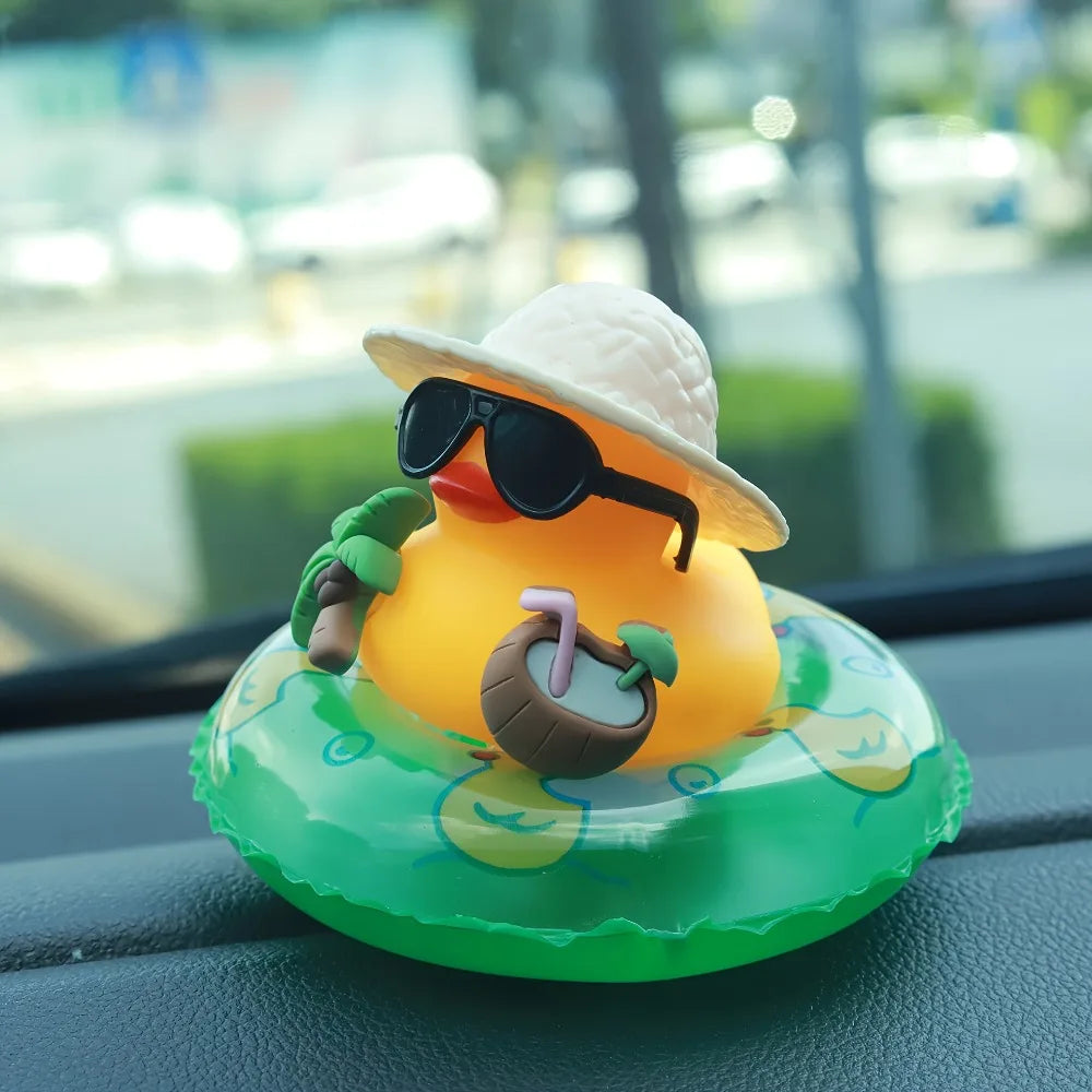 Rubber Squeeze Duck Car Dashboard Ornament – Yellow Duck Décor Car Dashboard Ornament Richie's