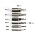 6Pc Extra Deep Impact Socket Set 6–17mm 1/4" Hex Metric Impact Socket Set Richie's A SET