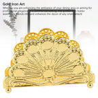 Gold Iron Standing Napkin Holder – Peacock Desk Organizer Napkin Holder Richie's