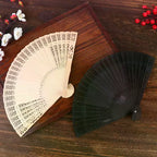 Chinese Hollow Carved Wooden Folding Fan – Wedding & Décor Prop Decorative Folding Fan Richie's