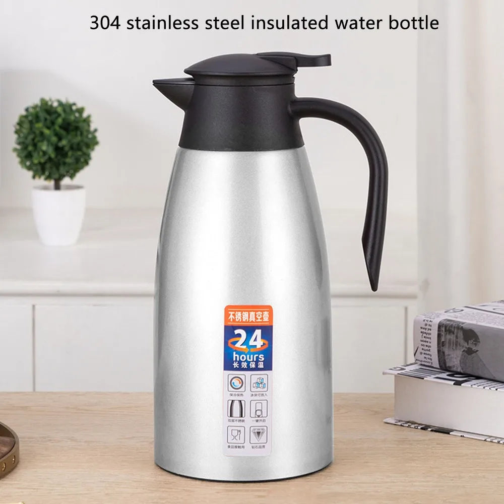 2L Stainless Steel Vacuum Insulated Coffee & Tea Pot Vacuum Insulated Carafe Richie's