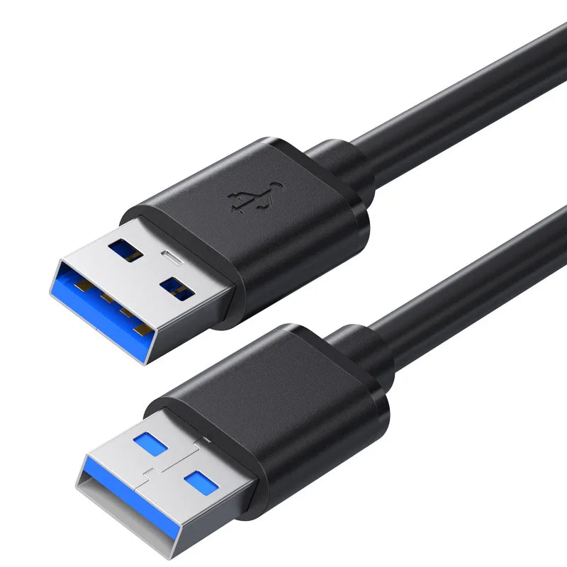 USB 3.0 Male to Male Cable 5Gbps – 1.5M Data Transfer Cord USB Data Cable Richie's Black 1.5m