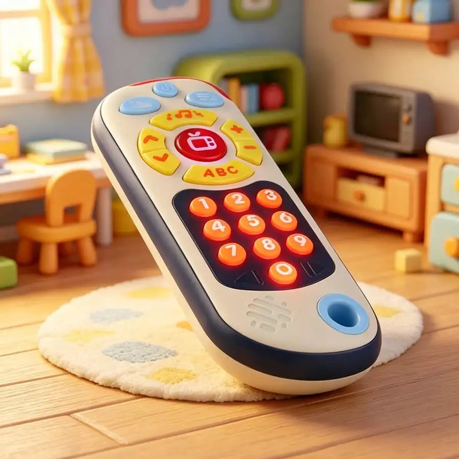 Baby TV Remote Control Toy – Light, Sound & Number Learning Baby Learning Toy Richie's