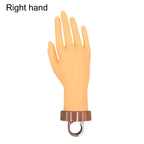 Practice Nail Hand with Desktop Bracket | Mannequin Training Nail Practice Hand Richie's Right hand