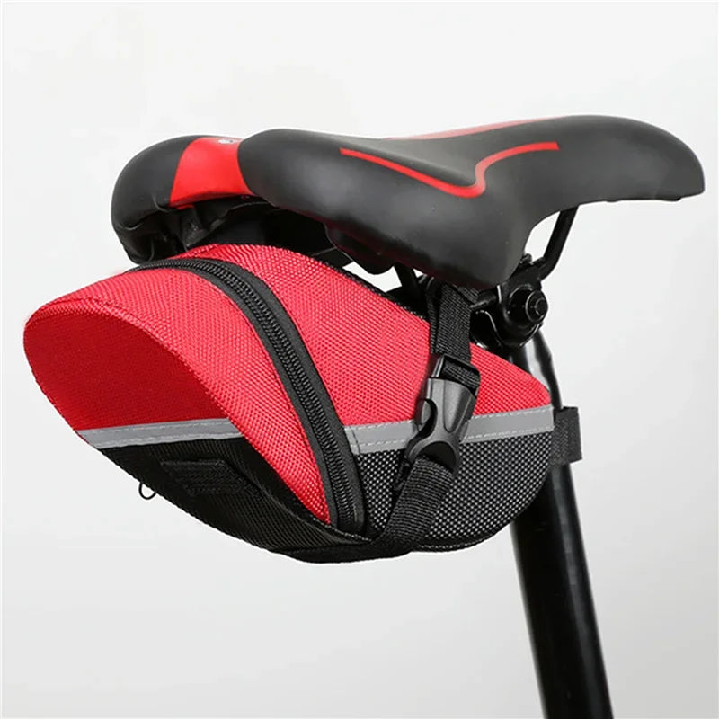 Waterproof Bicycle Saddle Bag – Bike Seat Storage Pouch Bicycle Saddle Bag Richie's red