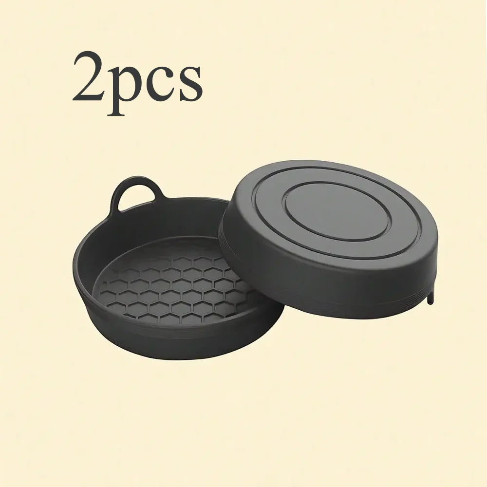 2-Pack Silicone Car Cup Holder Coasters – Non-Slip & Heat-Proof Car Cup Holder Coaster Richie's black