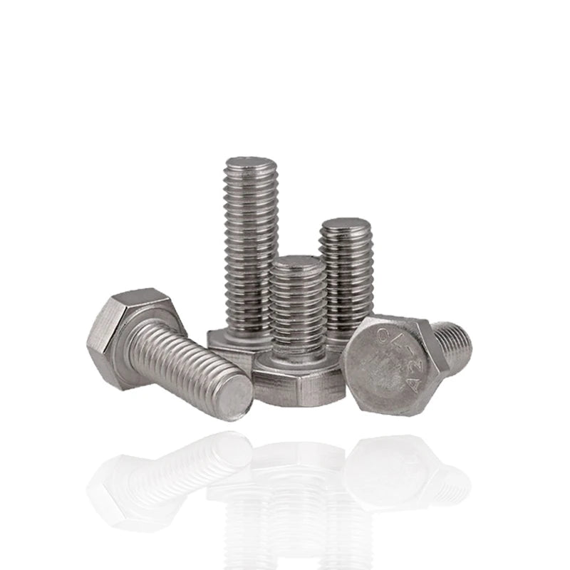 M6–M12 Fine Thread Hex Head Screws 304 Stainless DIN933 Hex Head Screws Richie's 45mm M12x1.25 -1pcs