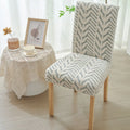 Anti-Slip Jacquard Chair Slipcover – High Elastic Dining Cover Chair Slipcover Richie's Grey