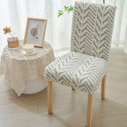 Anti-Slip Jacquard Chair Slipcover – High Elastic Dining Cover Chair Slipcover Richie's Grey