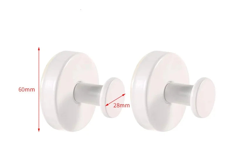 Suction Cup Hooks – Waterproof Stainless Steel Bathroom Hook Suction Cup Hook Richie's 2PCS white
