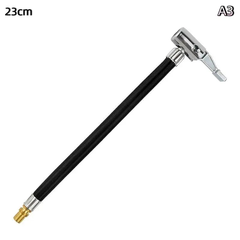 Tire Inflator Extension Tube Adapter 10/20/30cm Metal Hose Tire Inflator Accessory Richie's A3