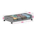 Under Bed Storage Bins with Wheels & Lid | Home Organizer Under Bed Storage Bin Richie's grey 1PC