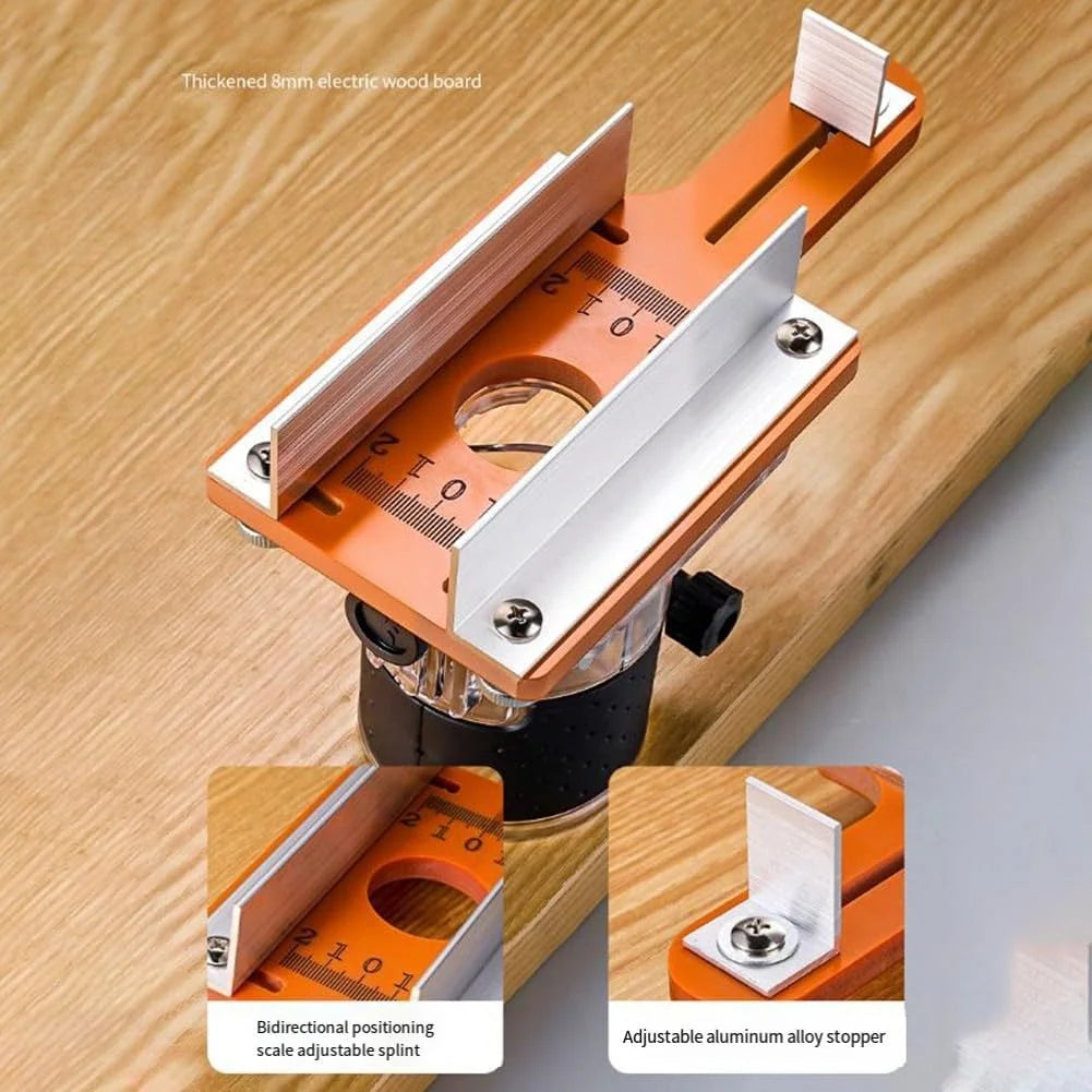 Wood Router Slotting Locator 65mm Aluminum Alloy Base Plate Router Base Plate Richie's