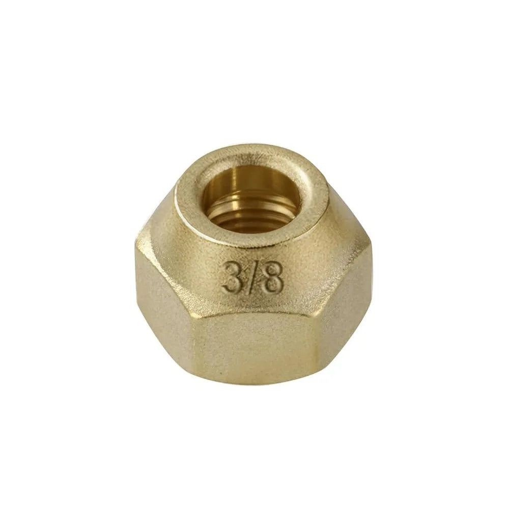 Brass Flare Nut Tube Fittings 1/8"–3/4" Air Conditioning Pipe Brass Flare Fitting Richie's 3-8-