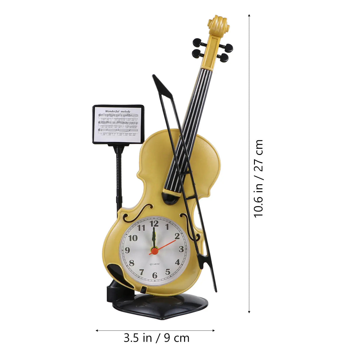 Violin Shaped Digital Alarm Clock – Novelty Desk Decor Novelty Alarm Clock Richie's