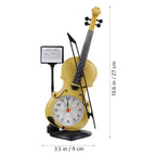 Violin Shaped Alarm Clock – Cute Novelty Bedside Desk Clock Novelty Alarm Clock Richie's