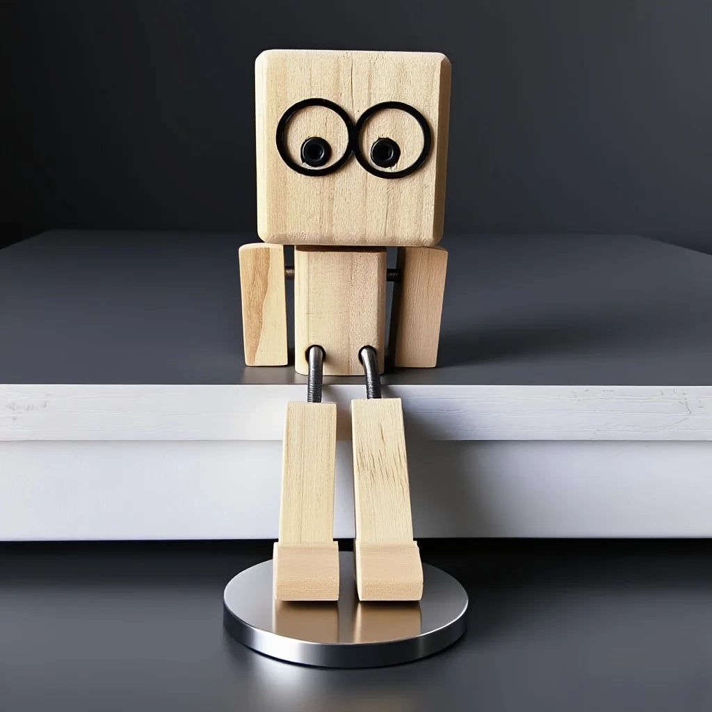 Handcrafted Wooden Rocking Figure – Car Dashboard Decor Gift Wooden Rocking Figurine Richie's