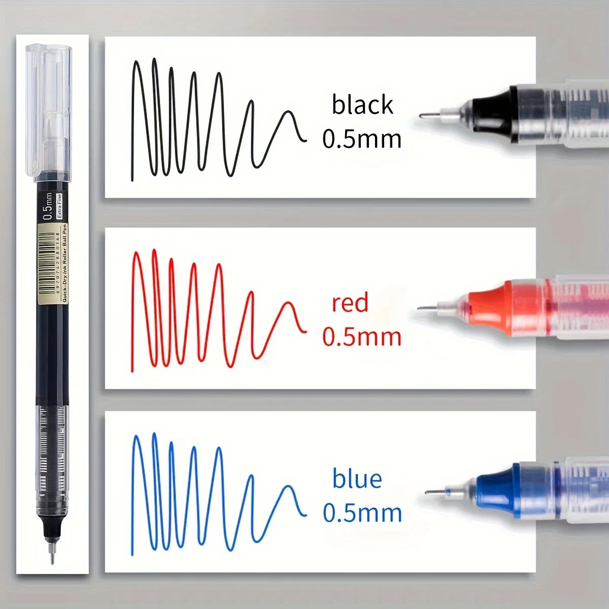 30-Pack Quick-Dry Gel Pens 0.5mm | Smooth Fast-Drying Ink Gel Pen Set Richie's