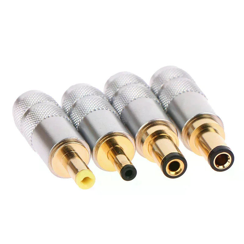 Gold Copper DC Power Plug Male Connector – 4 Sizes DC Power Connector Richie's