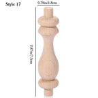 Vintage Wood Carved Furniture Leg – European Style Cabinet Foot Furniture Leg Richie's 17