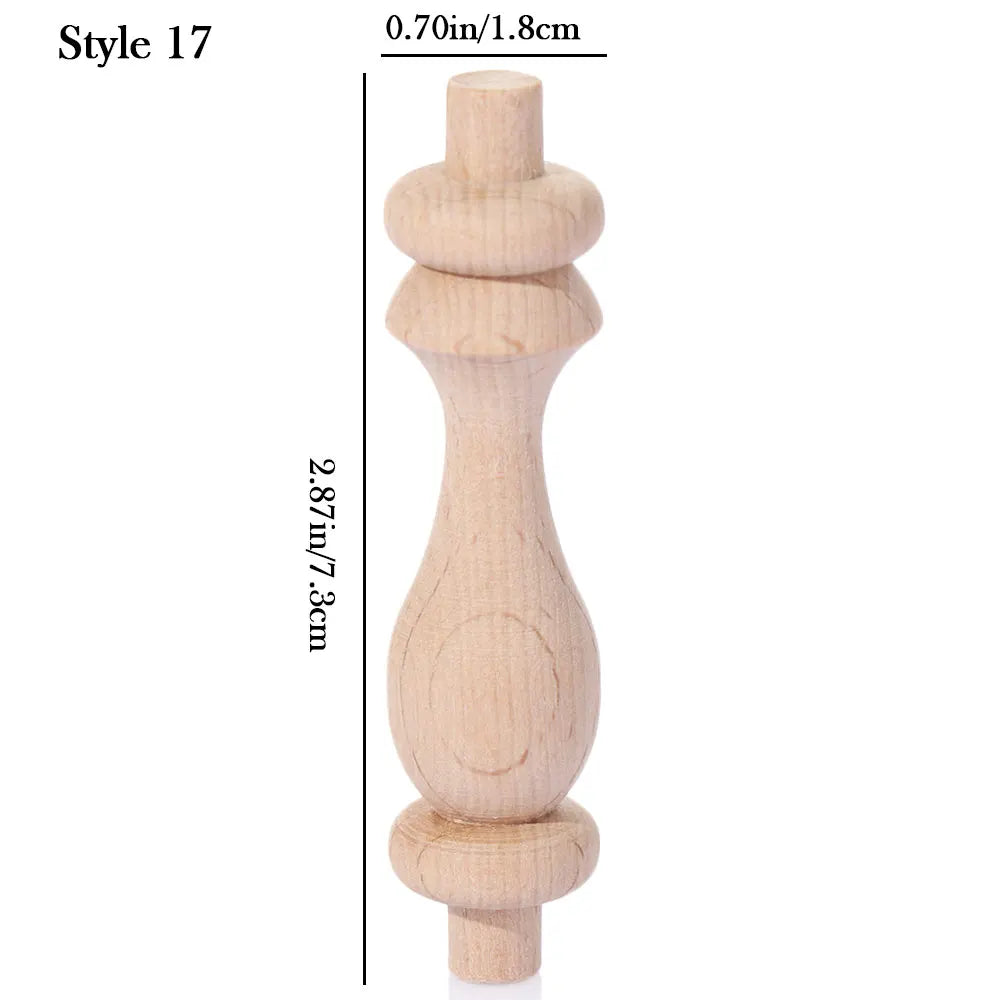 Vintage Wood Carved Furniture Leg – European Style Cabinet Foot Furniture Leg Richie's 17